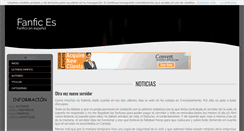 Desktop Screenshot of fanfic.es