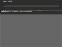 Tablet Screenshot of fanfic.com